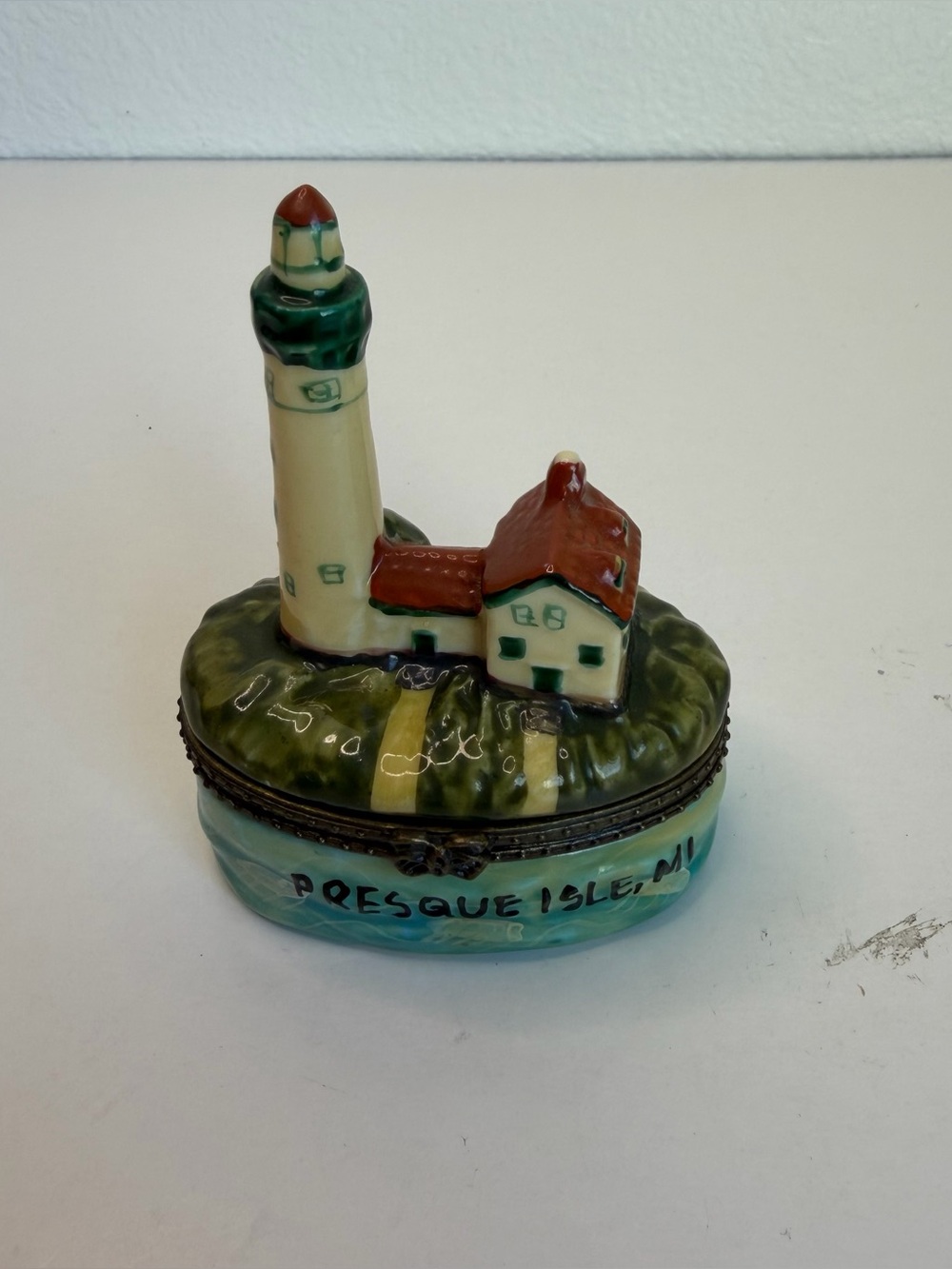 Presque Isle Michigan Lighthouse Trinket Box